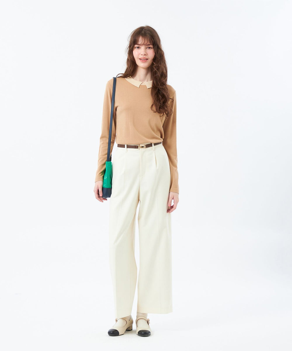 Bicolor Knit Polo（バイカラーニットポロ）】ロングスリーブ(トップス