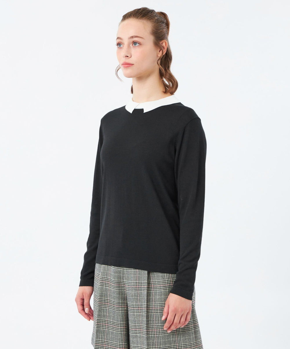 Bicolor Knit Polo（バイカラーニットポロ）】ロングスリーブ