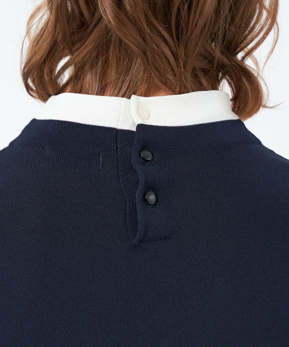 25年秋冬モデル】Cleric Collar Knit ロングスリーブ(トップス