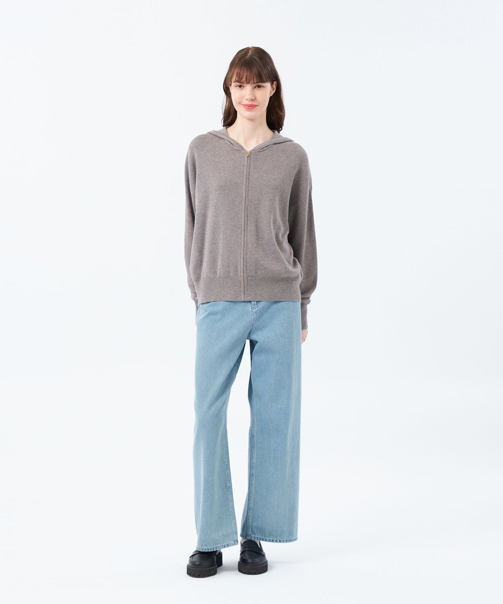 マッキントッシュフィロソフィー　5分袖ニット　新品タグ付き　ネイビー Cleric Collar Knit ワイドフィット(七分袖)(トップス