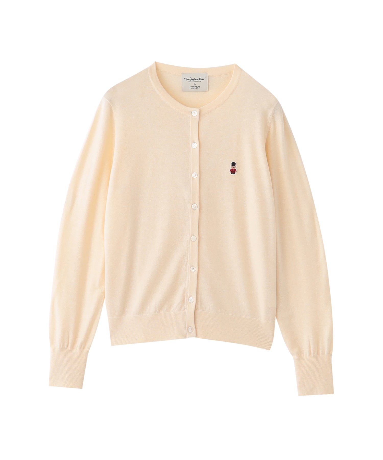 MACKINTOSH PHILOSOPHYバッキンガムベア ニット&カーディガン WEB&一部店舗限定】バッキンガムベア ワッペンニットカーディガン