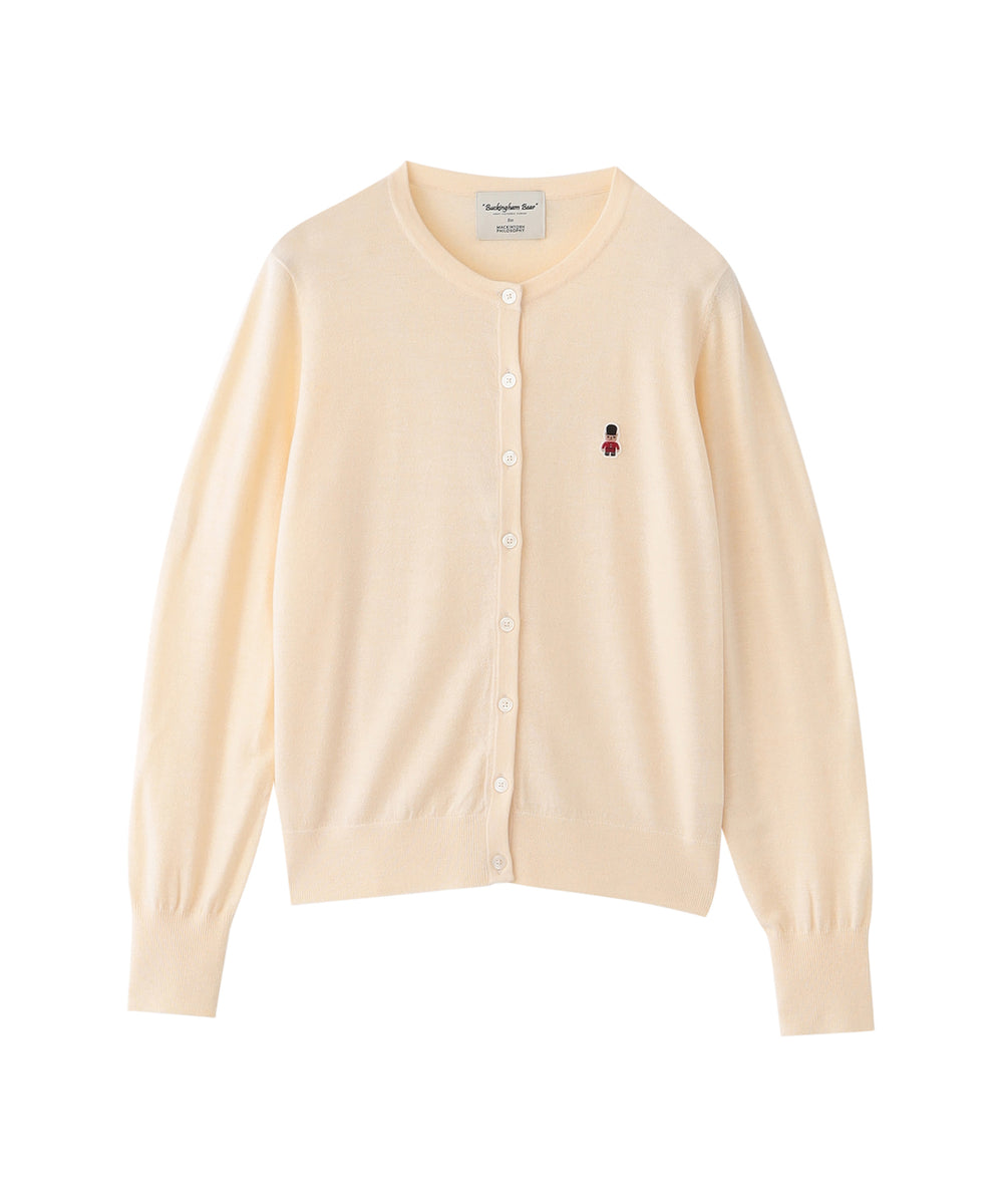 WEB&一部店舗限定】バッキンガムベア ワッペンニットカーディガン