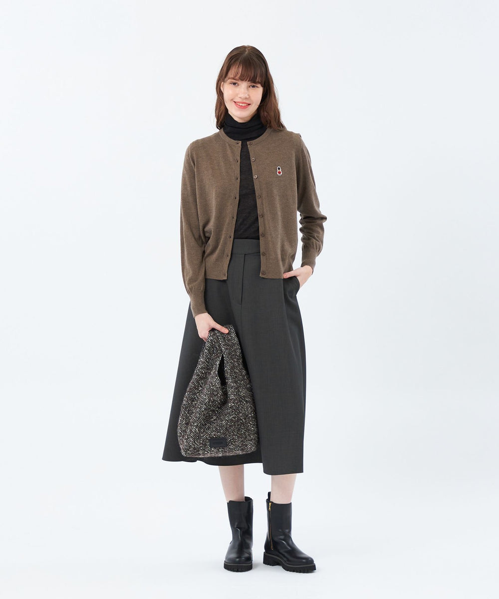 美品 【WEB&一部店舗限定】バッキンガムベア ワッペンニットカーディガン WEB&一部店舗限定】バッキンガムベア ワッペンニットカーディガン