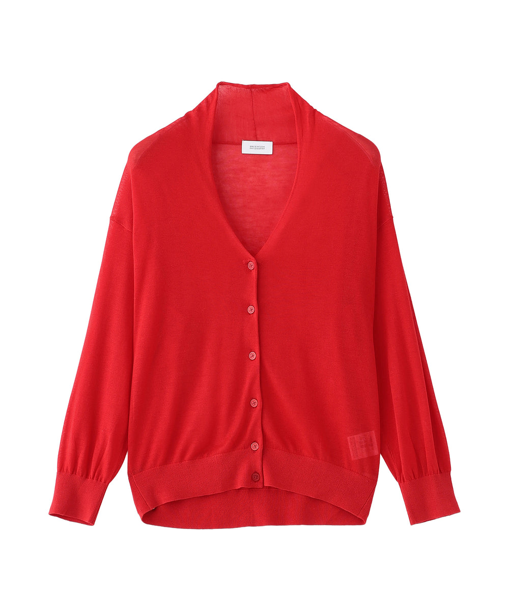 WEB&一部店舗限定】【Heavenly Sheer Knit】ドルマンカーディガン