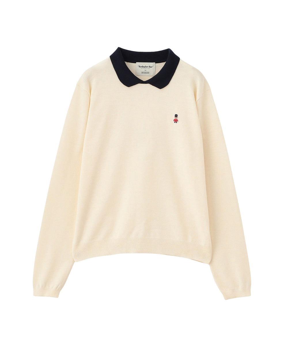 WEB&一部店舗限定】バッキンガムベア ワッペンニットポロ(トップス