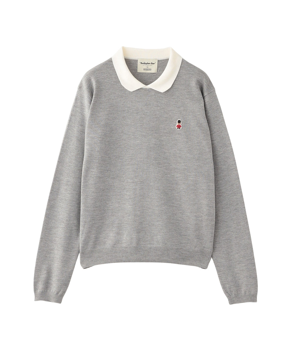 WEB&一部店舗限定】バッキンガムベア ワッペンニットポロ(トップス