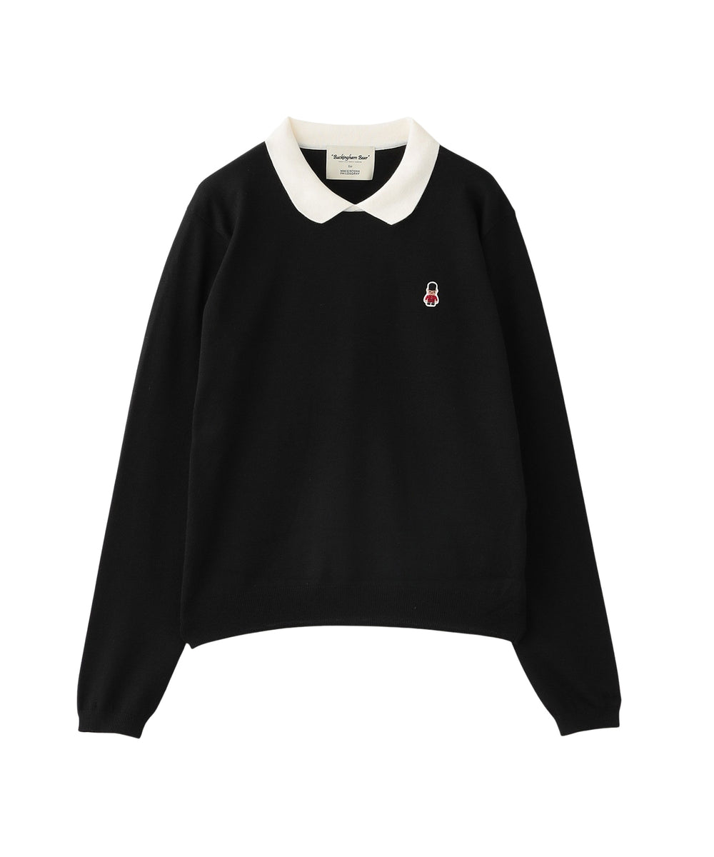 WEB&一部店舗限定】バッキンガムベア ワッペンニットポロ(トップス