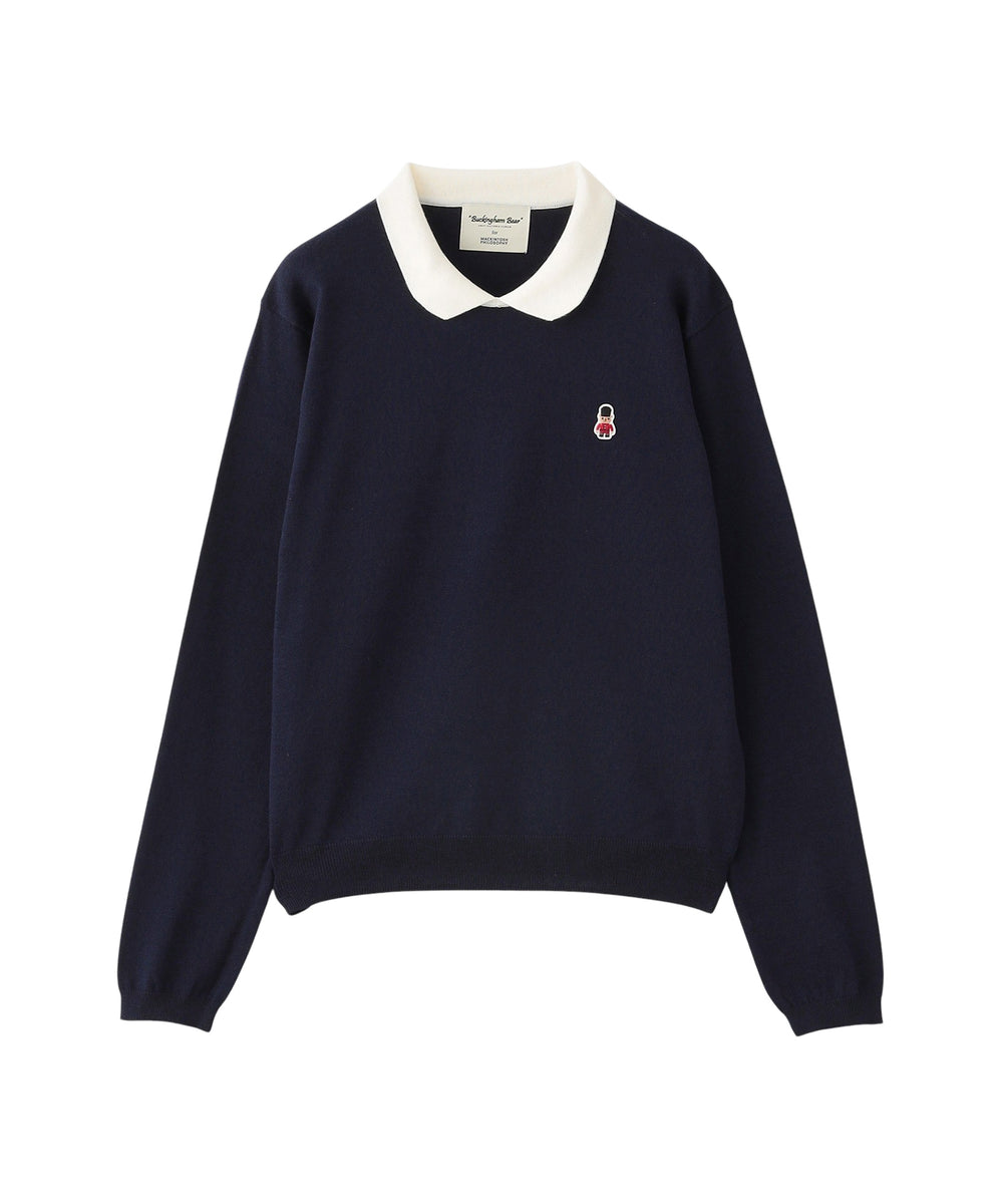 WEB&一部店舗限定】バッキンガムベア ワッペンニットポロ(トップス