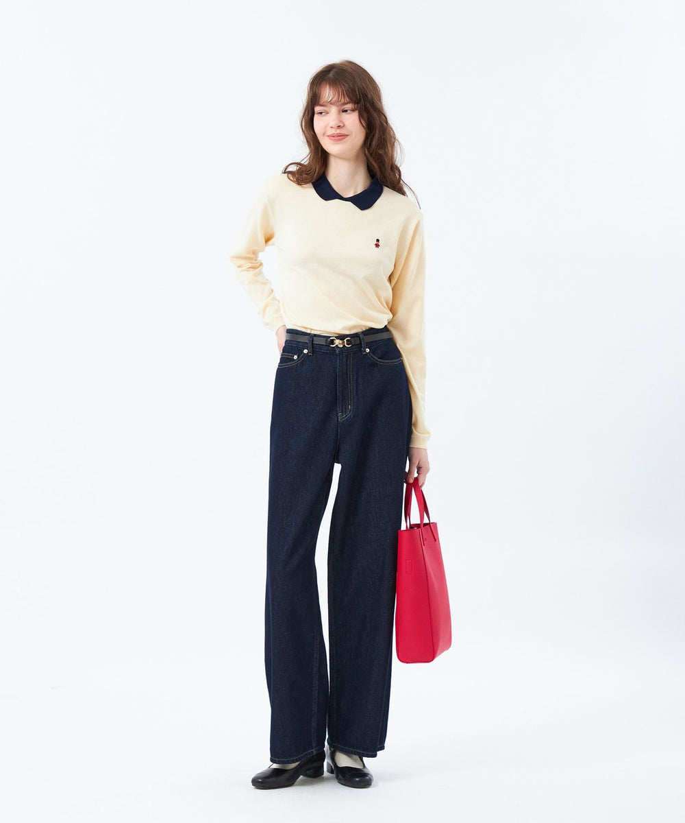 WEB&一部店舗限定】バッキンガムベア ワッペンニットポロ(トップス