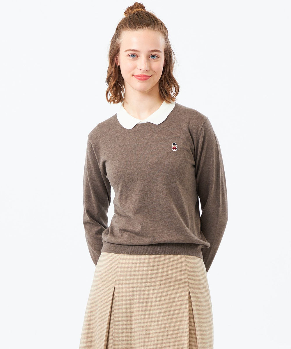 WEB&一部店舗限定】バッキンガムベア ワッペンニットポロ(トップス