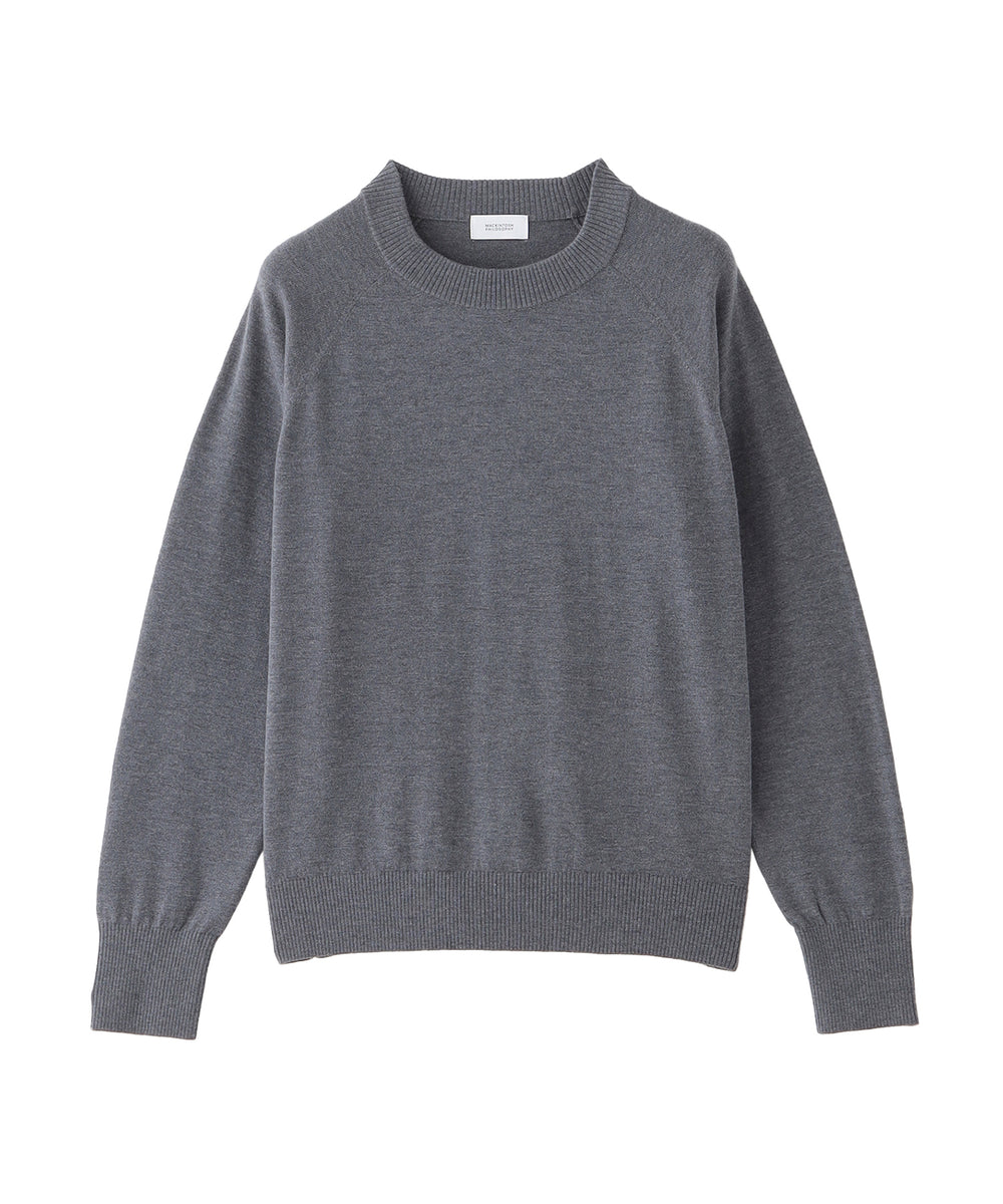 MACKINTOSH グレー 長袖セーター WEB&一部店舗限定】リラクシーハイゲージニットプルオーバー(トップス