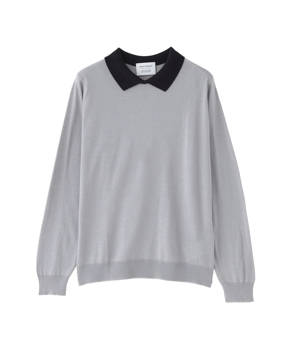 JOHN SMEDLEY】バイカラーニットポロシャツ(トップス)｜MACKINTOSH