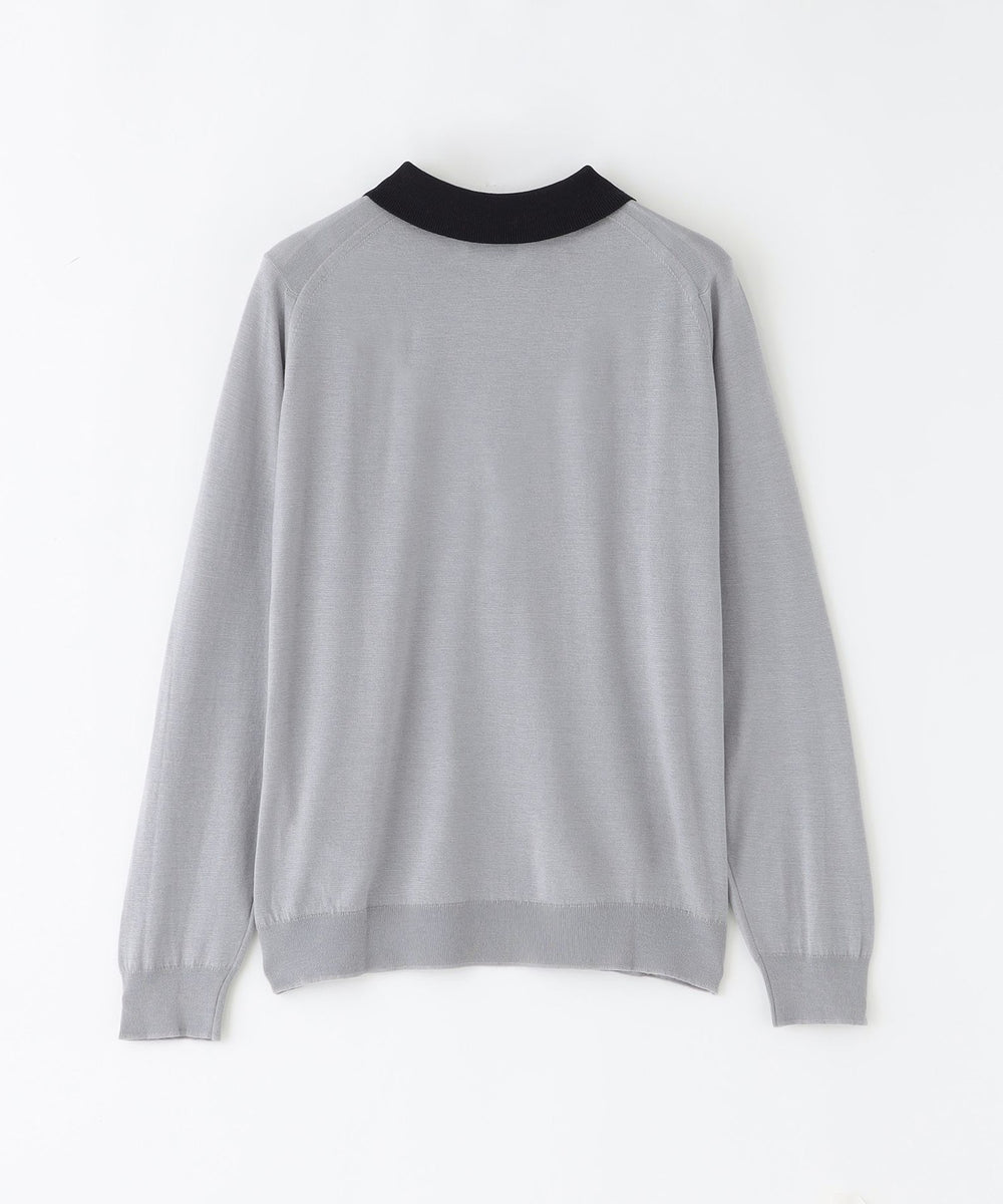 JOHN SMEDLEY】バイカラーニットポロシャツ(トップス)｜MACKINTOSH