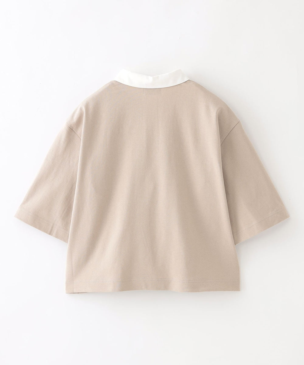 マッキントッシュフィロソフィー カットソー ブラウス 半袖 38 ベージュ 白 ラガーポロカットソー(トップス)｜MACKINTOSH PHILOSOPHY