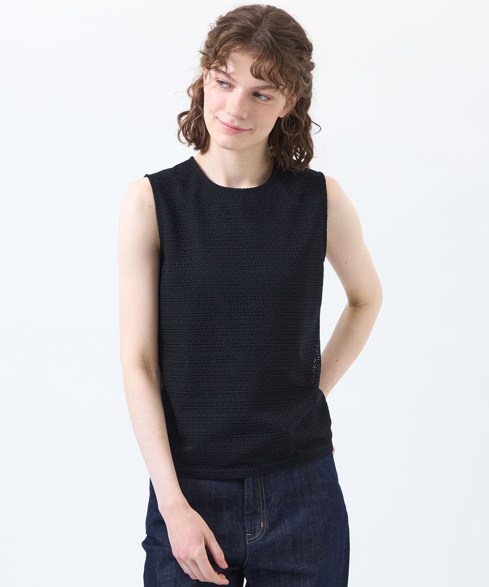 MACKINTOSH/マッキントッシュ　ノースリーブ カットソー LEEweb/蛯原友里さん着用】レースコンビノースリーブカットソー