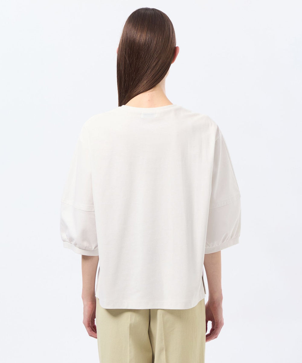 完売品✨YOKOCHAN フロントギャザーブラウス 38 ホワイト フロントギャザージャージブラウス(トップス)｜MACKINTOSH PHILOSOPHY