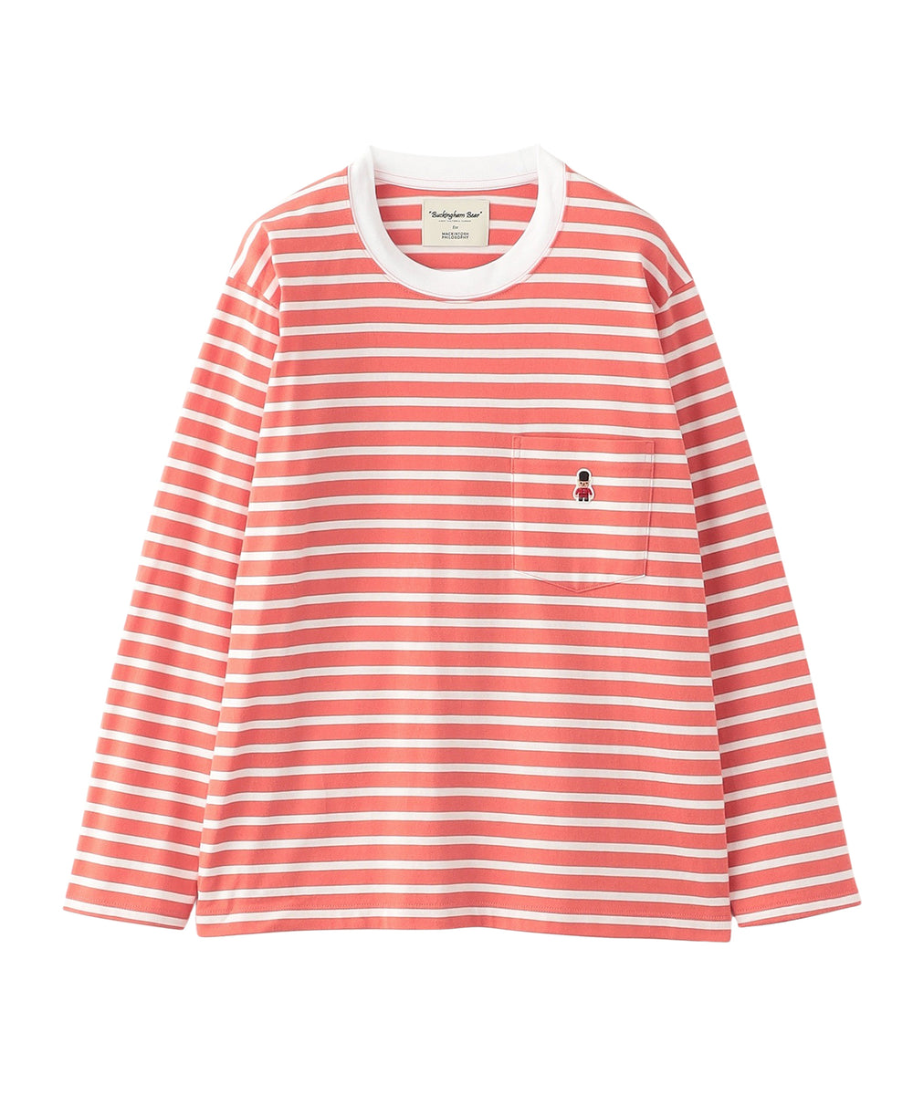 バッキンガムベア ボーダーポケットロンT(トップス)｜MACKINTOSH