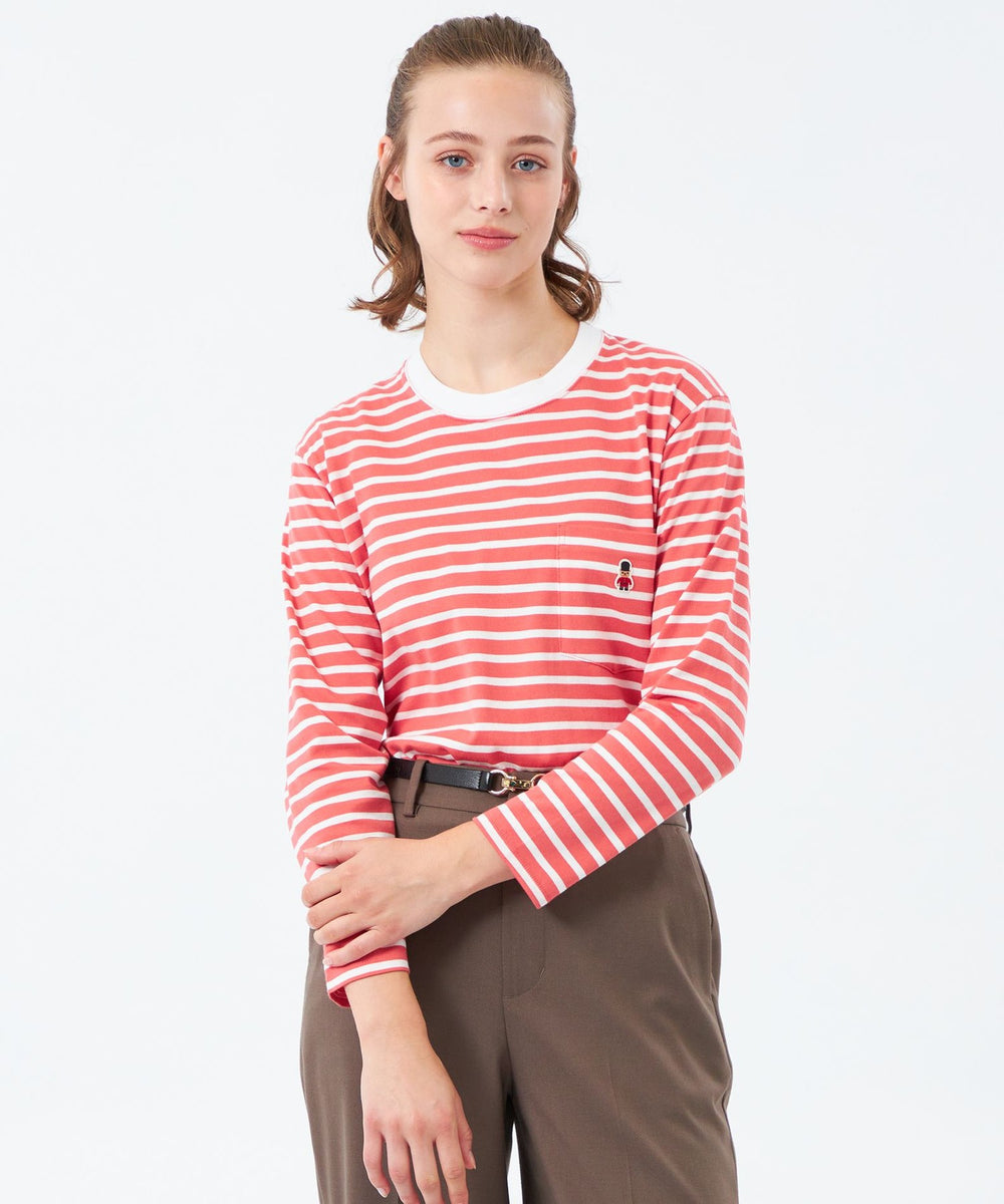 バッキンガムベア ボーダーポケットロンT(トップス)|MACKINTOSH バッキンガムベア ボーダーポケットロンT(トップス)|MACKINTOSH