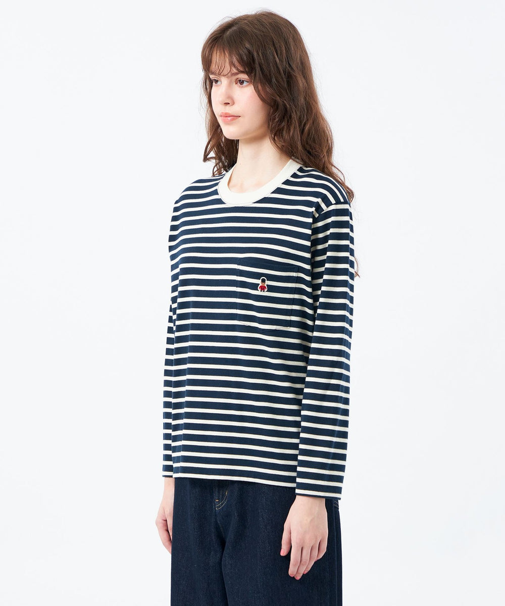 バッキンガムベア ボーダーポケットロンT(トップス)｜MACKINTOSH