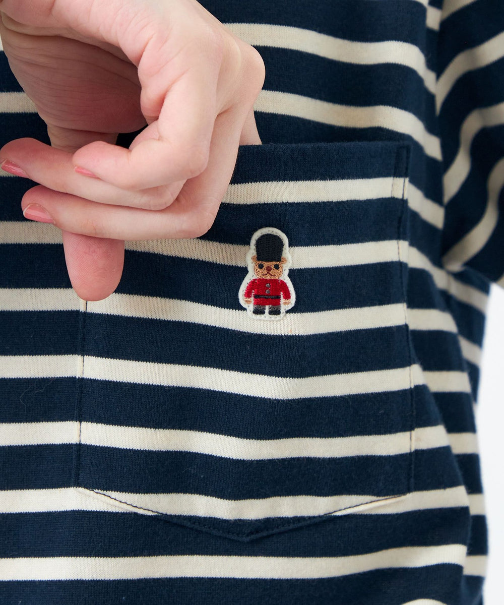 バッキンガムベア ボーダーポケットロンT(トップス)|MACKINTOSH バッキンガムベア ボーダーポケットロンT(トップス)|MACKINTOSH