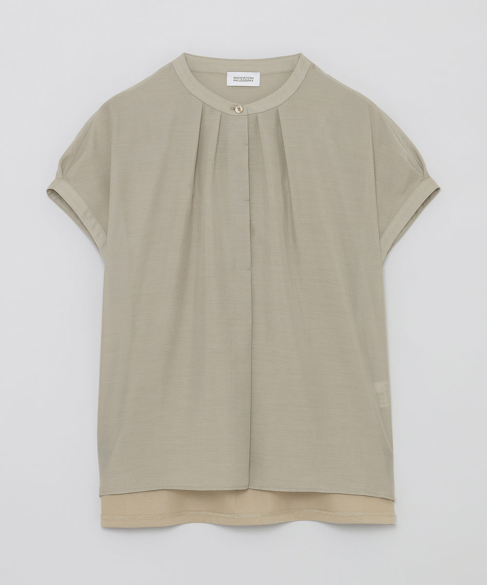 ドレープローンコンビブラウス(トップス)｜MACKINTOSH