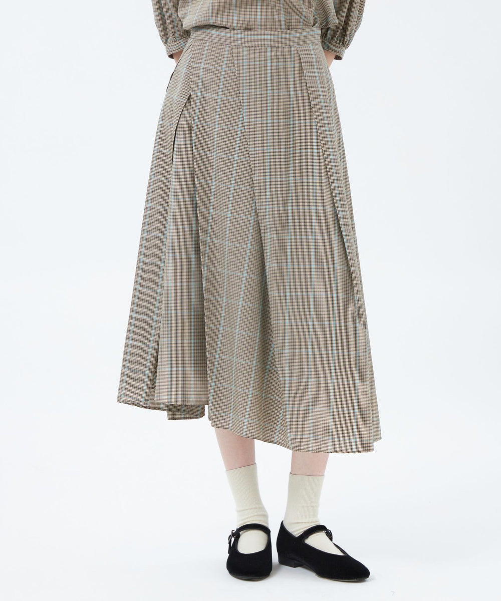 ランダムタックフレアチェックスカート(スカート)｜MACKINTOSH