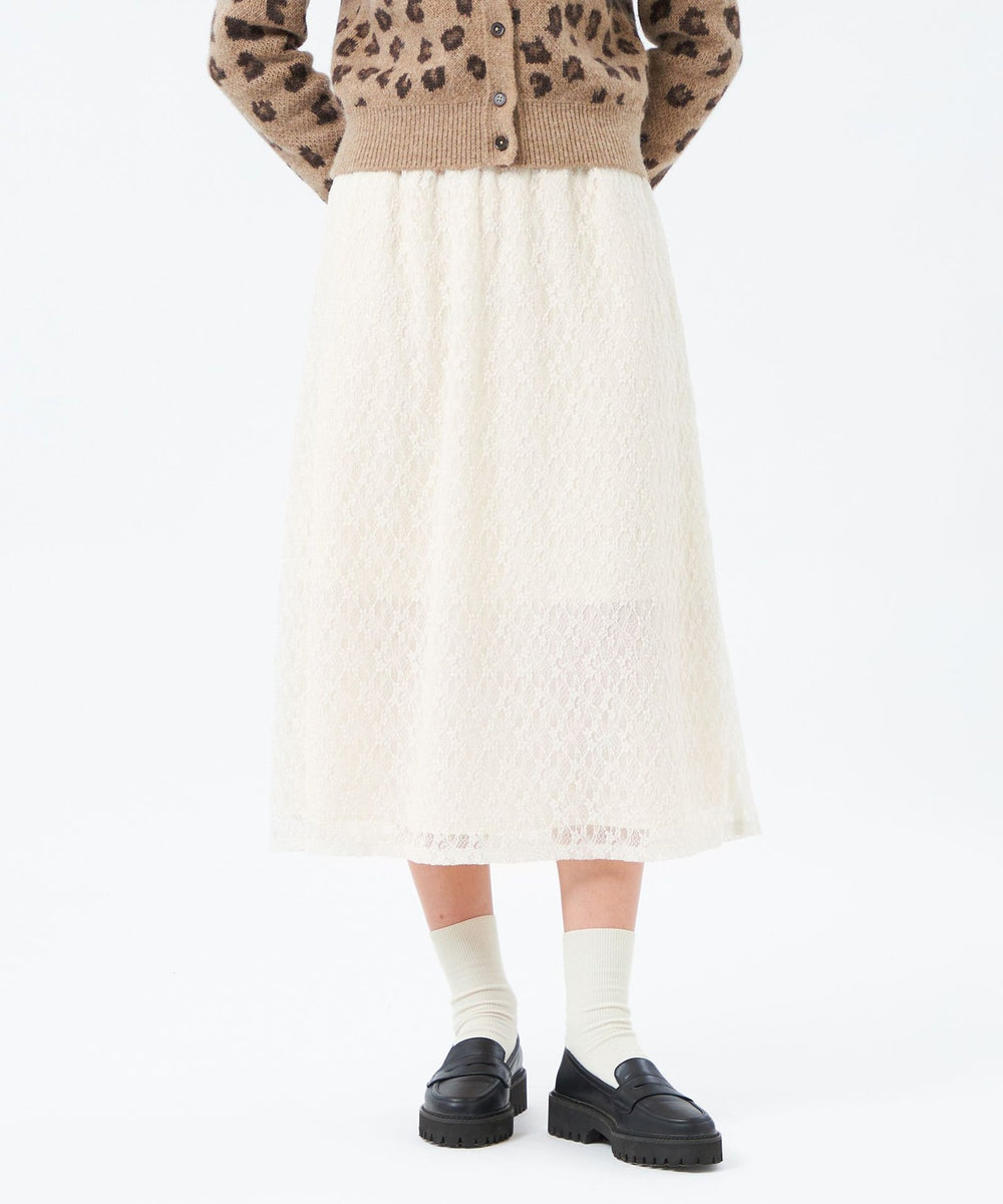 美品♪ マッキントッシュフィロソフィー　スカートセットアップ　カラーレス　フレア フラワーレースフレアスカート(スカート)｜MACKINTOSH