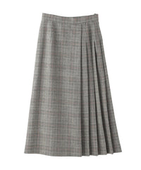 【美品】マッキントッシュロンドン　ツイードグレー　プリーツスカート MACKINTOSH LONDON（マッキントッシュ ロンドン） スカート ツイード