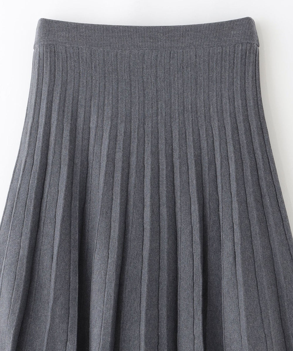 WEB&一部店舗限定】フレアプリーツニットスカート(スカート