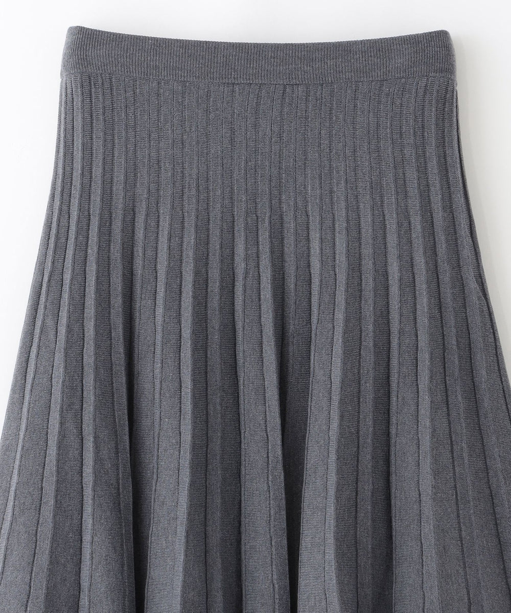 WEB&一部店舗限定】フレアプリーツニットスカート(スカート