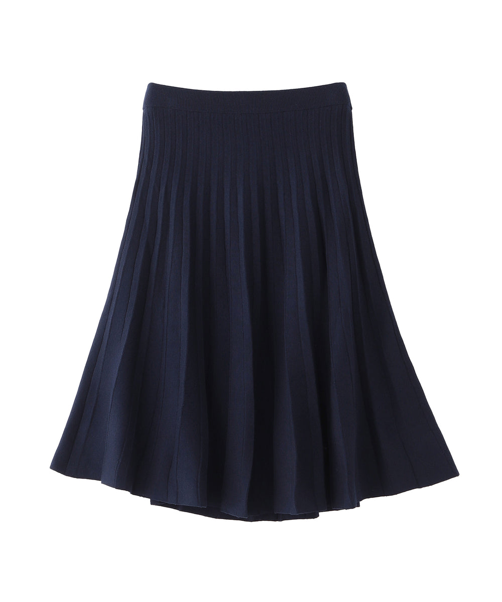WEB&一部店舗限定】フレアプリーツニットスカート(スカート