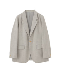 マッキントッシュフィロソフィー ジャケット グレー 38R テーラードジャージー ジャケット 麻混サーフニット(ジャケット