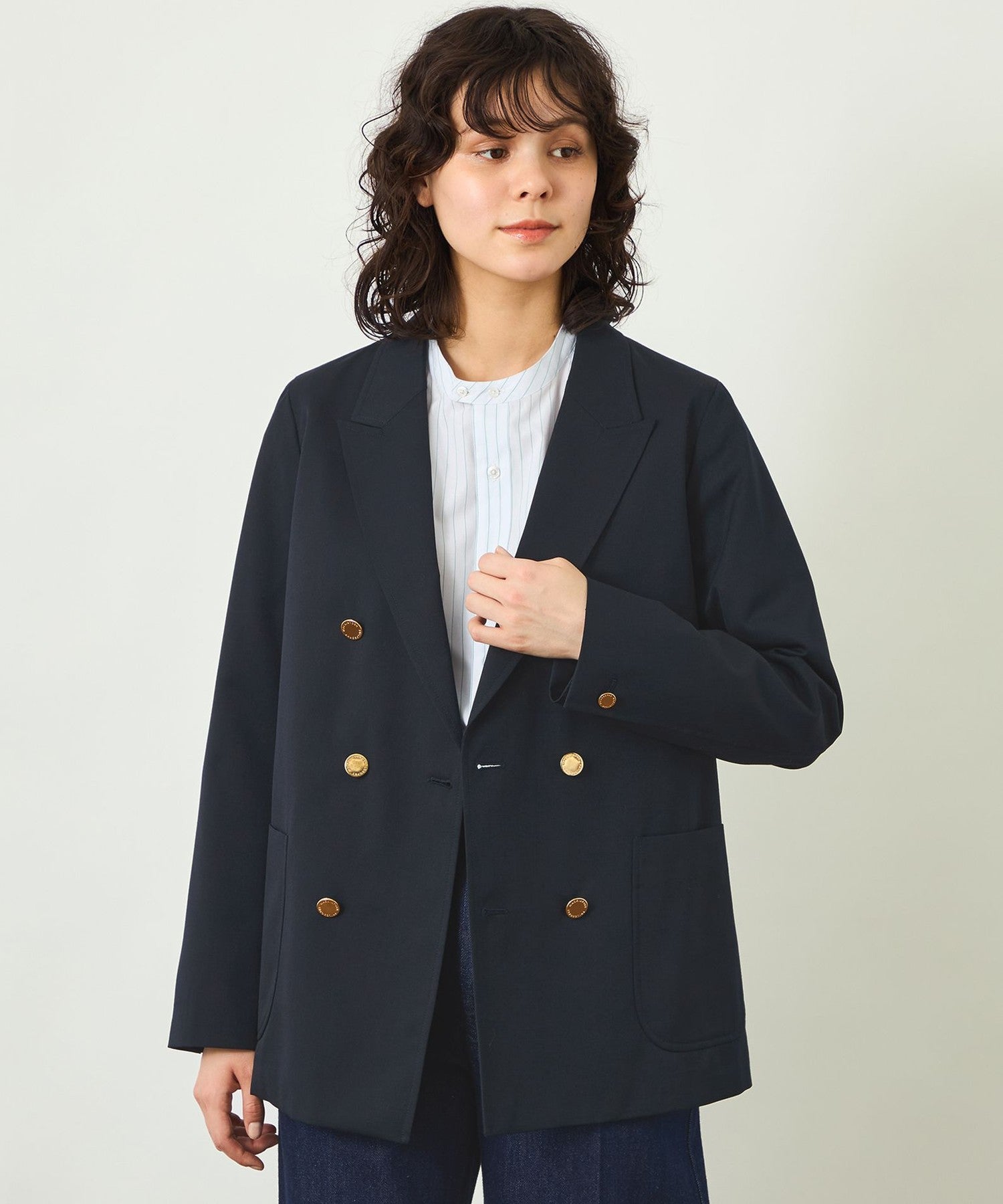 美品マッキントッシュフィロソフィー L 黒 夏向け機能性テーラードジャケット GREY LABEL】ダブルブレストブレザー(ジャケット)｜MACKINTOSH