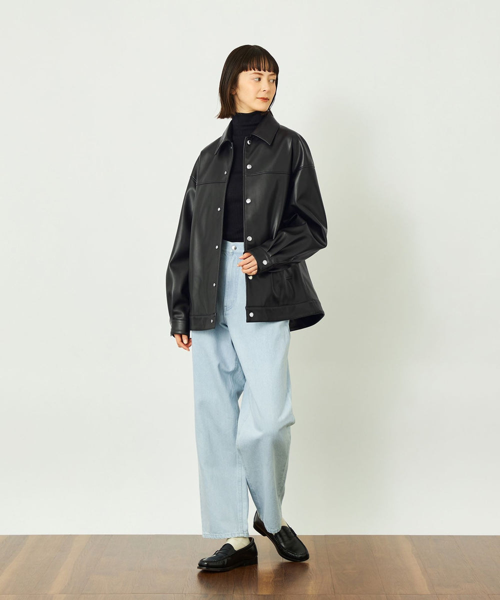 GREY LABEL 【HARLTON（ハールトン）】フェイクレザー(ブルゾン