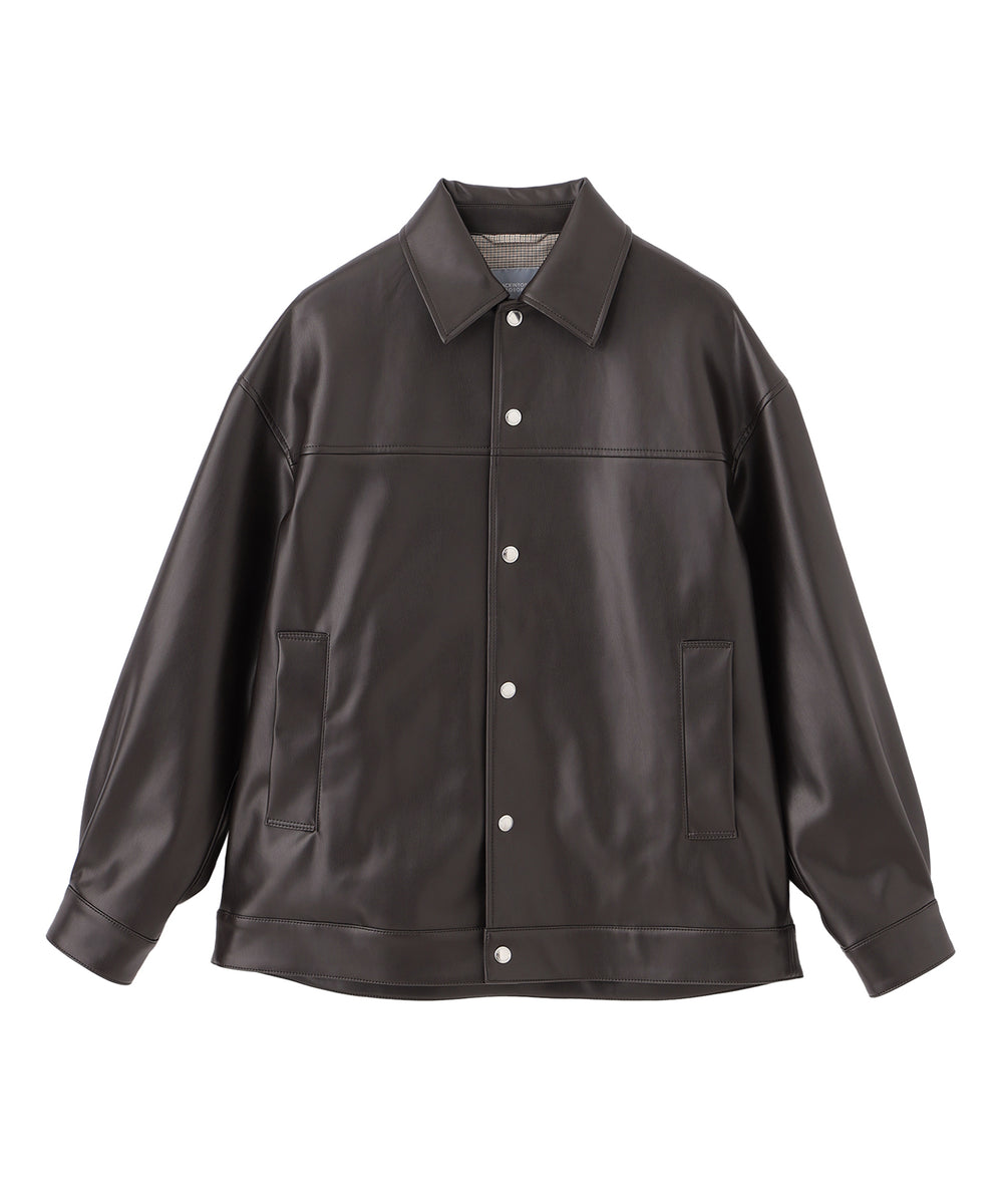 GREY LABEL 【HARLTON（ハールトン）】フェイクレザー(ブルゾン