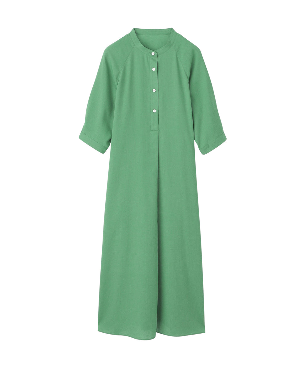 GREY LABEL リネンミックスバンドカラーワンピース(ワンピース