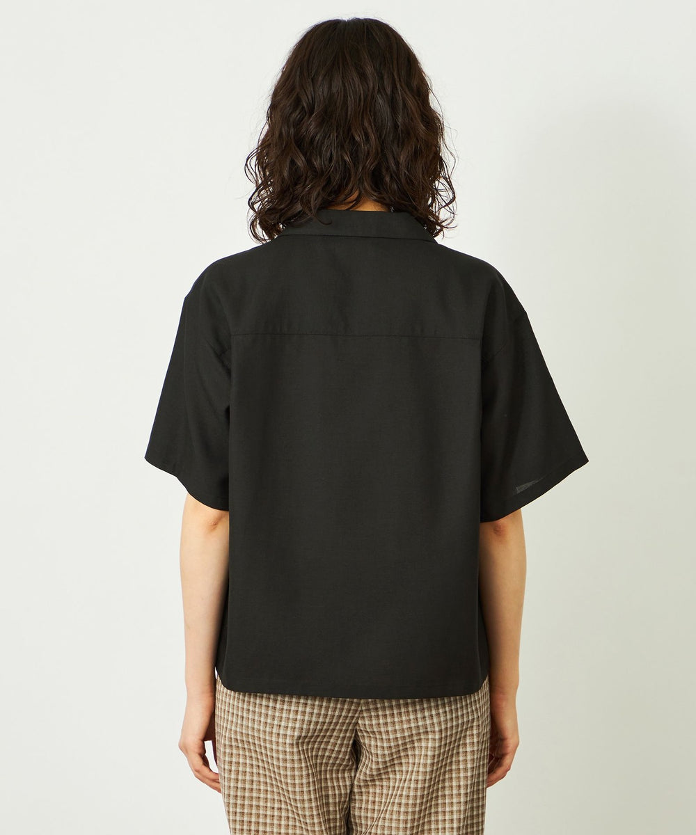 GREY LABEL リネンミックスオープンカラーシャツ(トップス