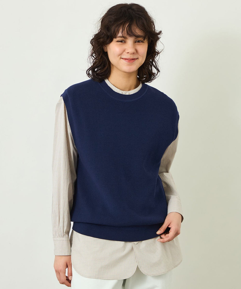 GREY LABEL】ファインコットンニットベスト(トップス)｜MACKINTOSH