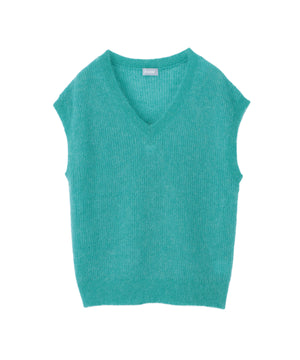 Manami28gypsohila ウール　モヘア　ベスト テディ Manami28様専用gypsohila ウール モヘア ベスト テディ - メルカリ