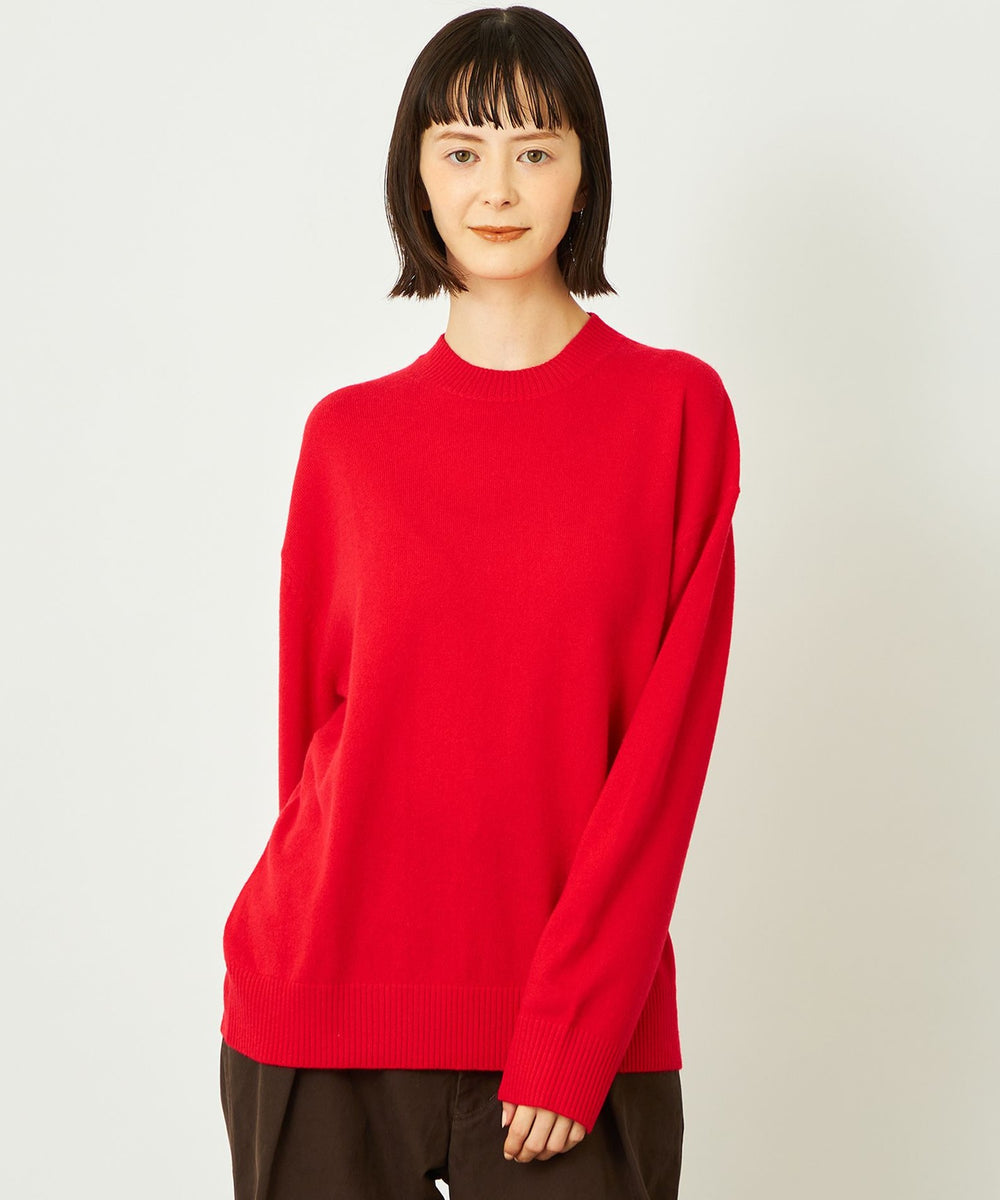 マッキントッシュフィロソフィー クレリックカラー フォックスカシミヤニット GREY LABEL ウールカシミヤケーブルニット(トップス)｜MACKINTOSH