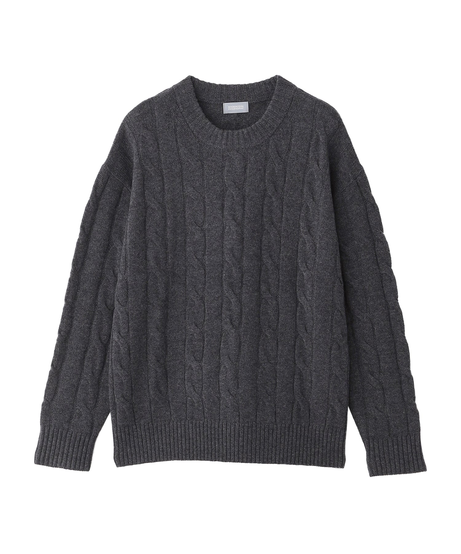 GREY LABEL ウールカシミヤケーブルニット(トップス)｜MACKINTOSH