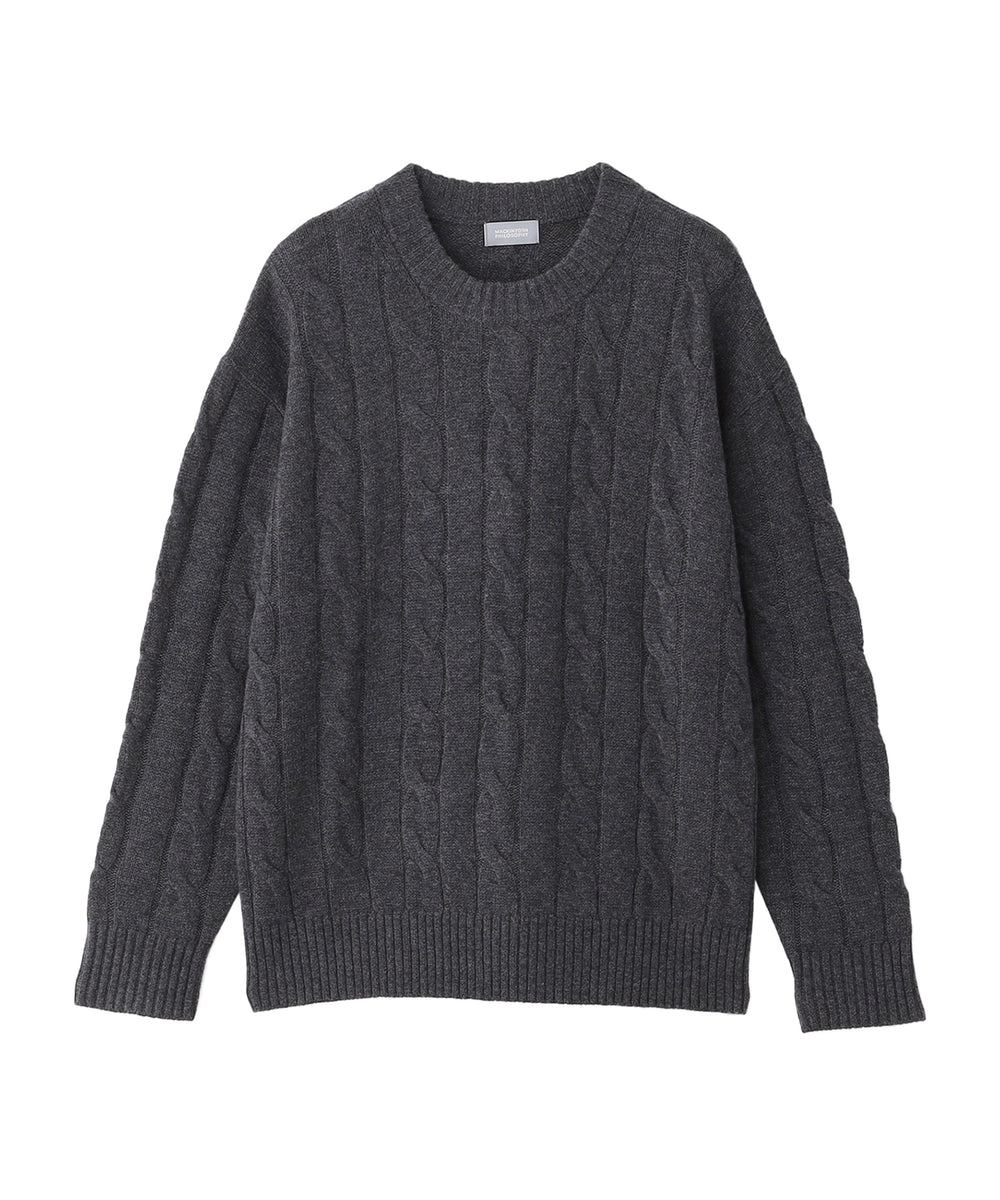 美品 MACKINTOSH LONDON ラクーンウール ケーブルニットセーター ケーブルニットプルオーバー(トップス)｜MACKINTOSH LONDON