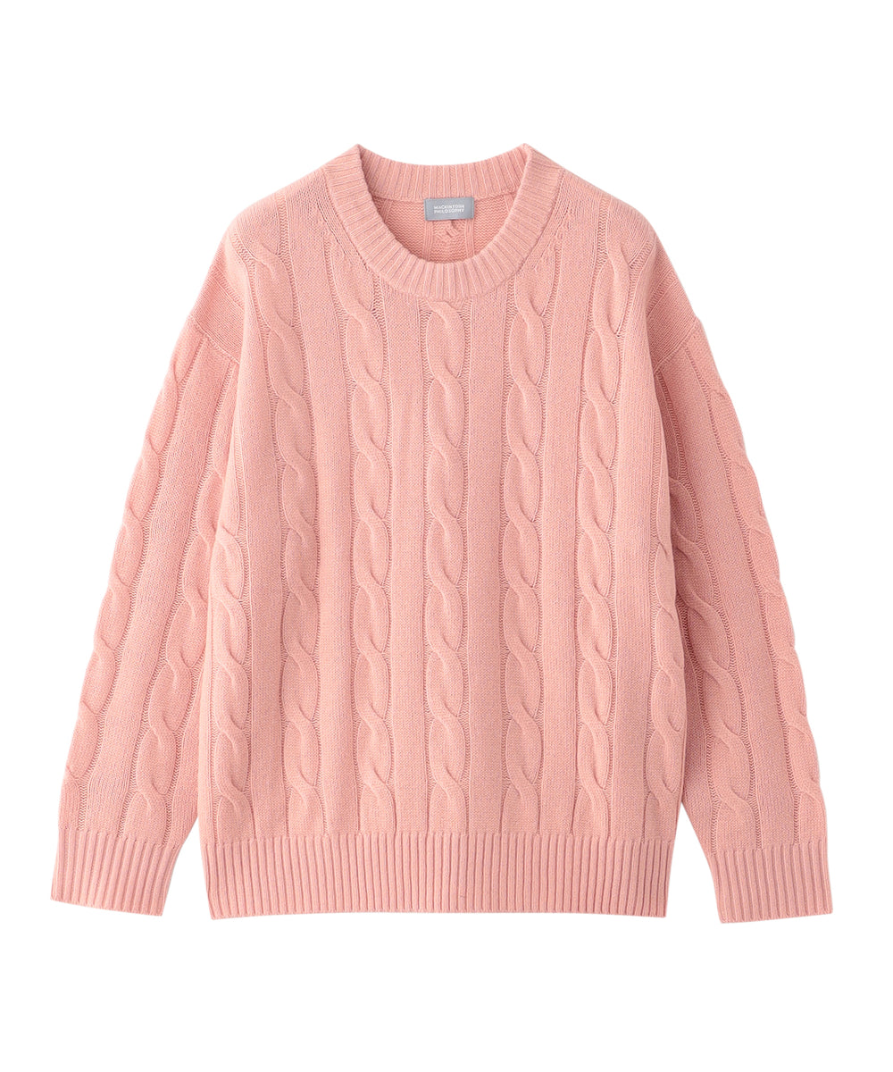 GREY LABEL ウールカシミヤケーブルニット(トップス)｜MACKINTOSH