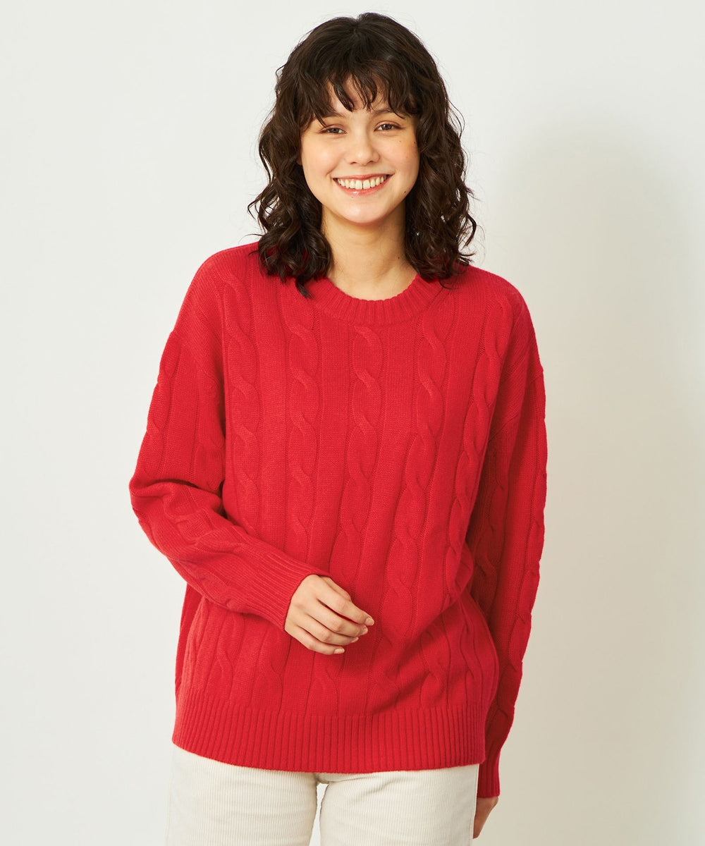 GREY LABEL ウールカシミヤケーブルニット(トップス)｜MACKINTOSH