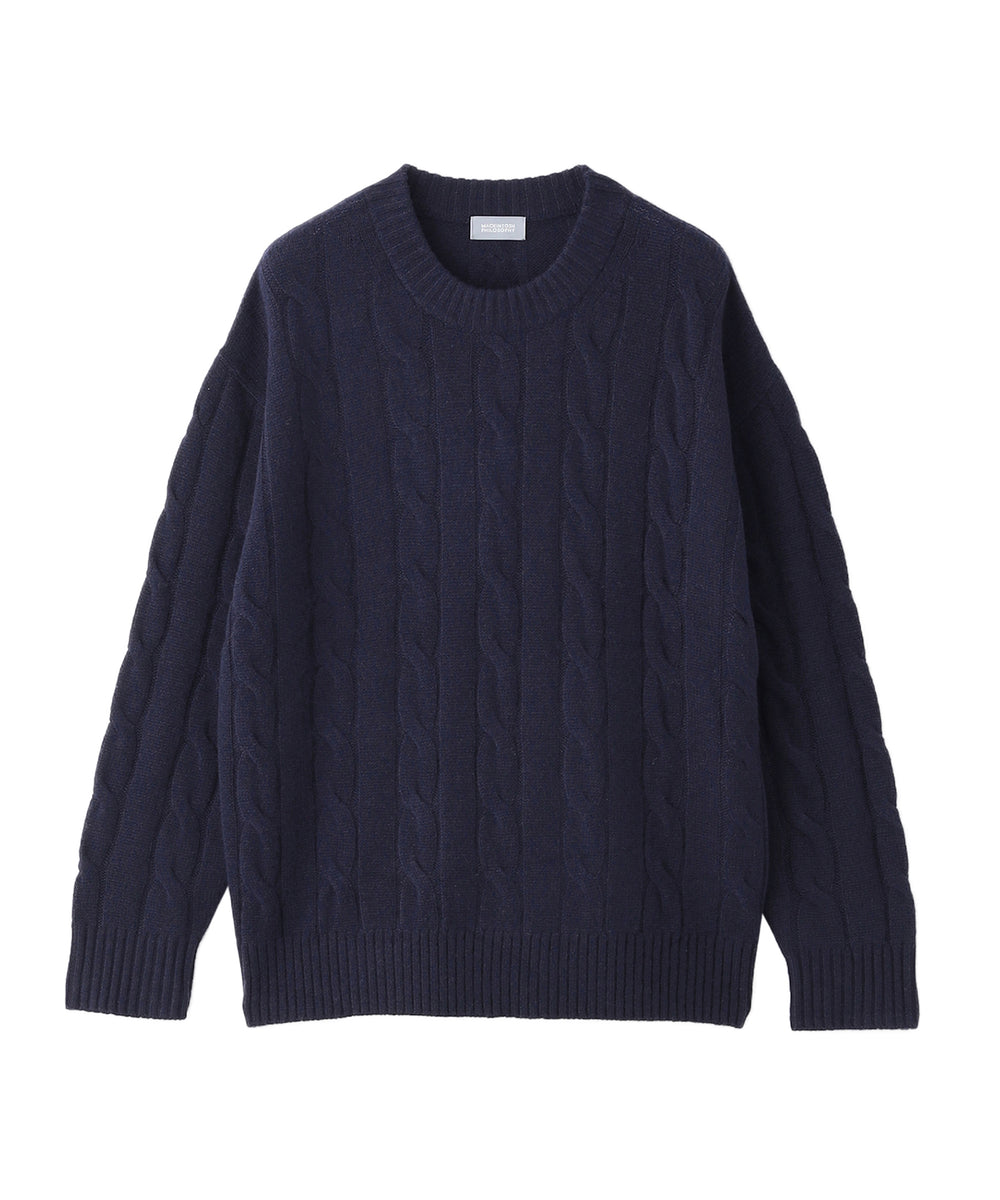 GREY LABEL ウールカシミヤケーブルニット(トップス)｜MACKINTOSH
