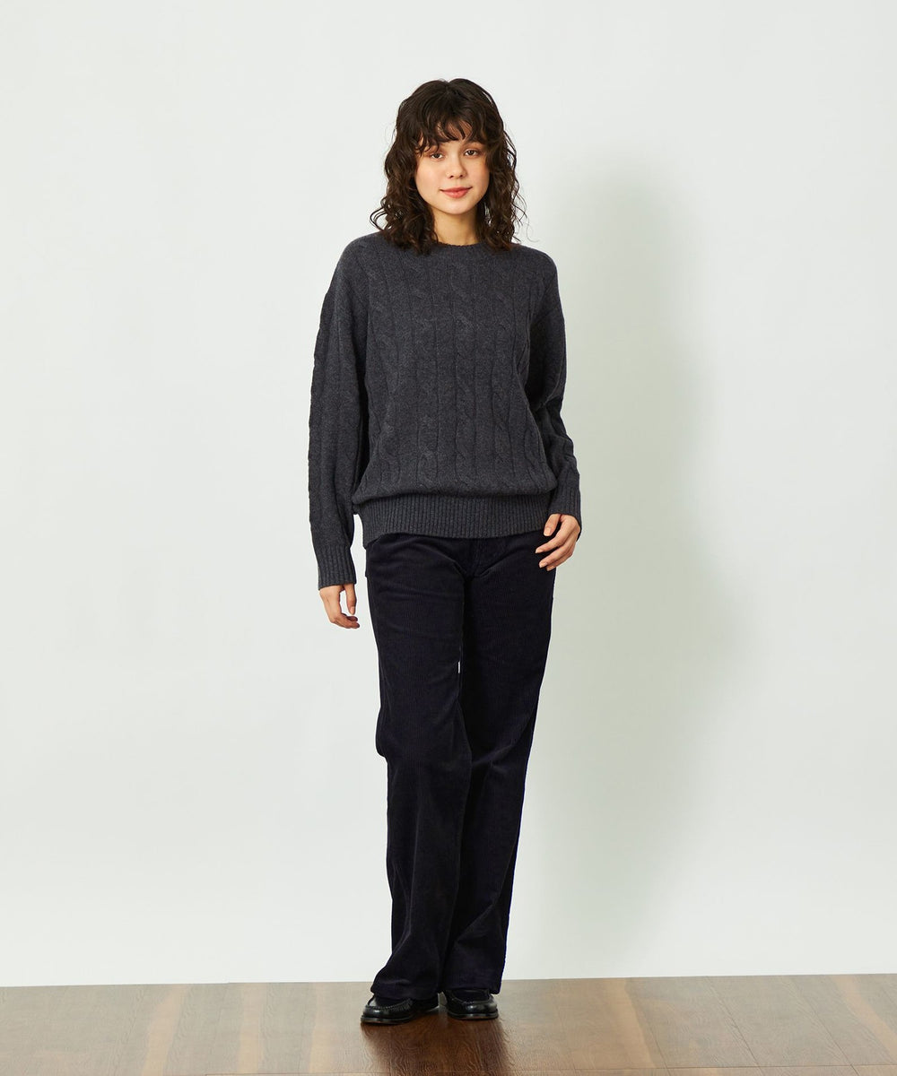 GREY LABEL ウールカシミヤケーブルニット(トップス)｜MACKINTOSH
