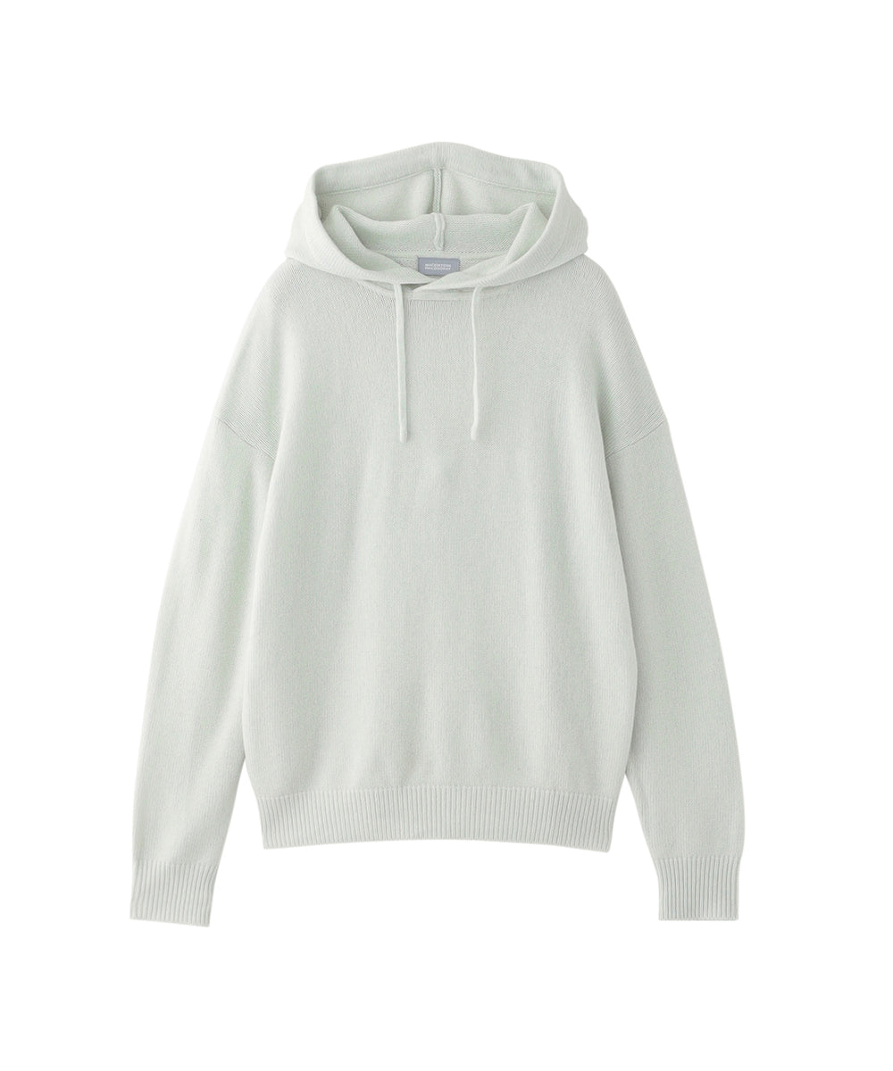 MARK & LONA フード付きセーター ホワイト GREY LABEL ウールカシミヤニットパーカー(トップス)｜MACKINTOSH