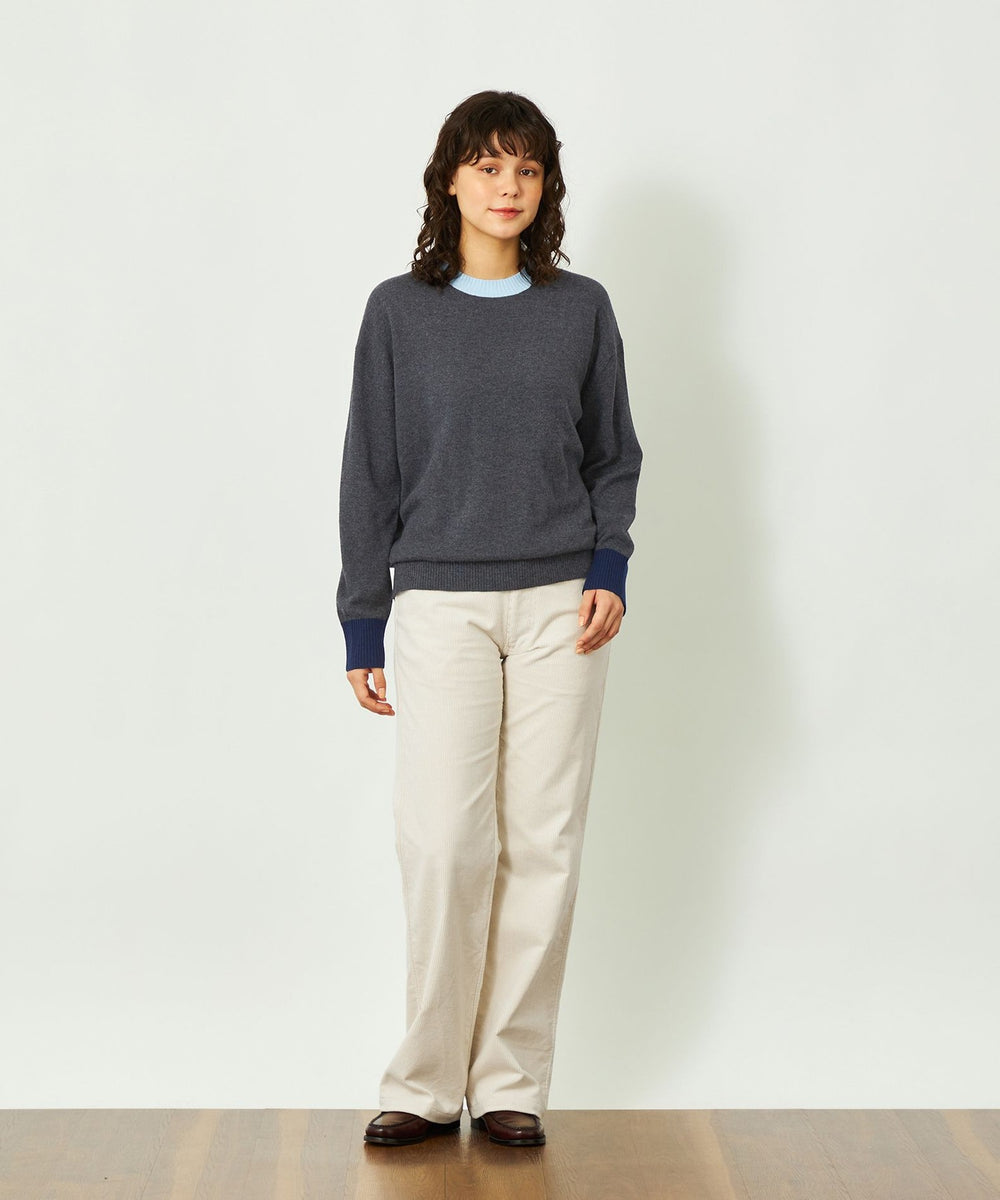 GREY LABEL ウールカシミヤバイカラーニット(トップス)|MACKINTOSH GREY LABEL ウールカシミヤバイカラーニット(トップス)|MACKINTOSH