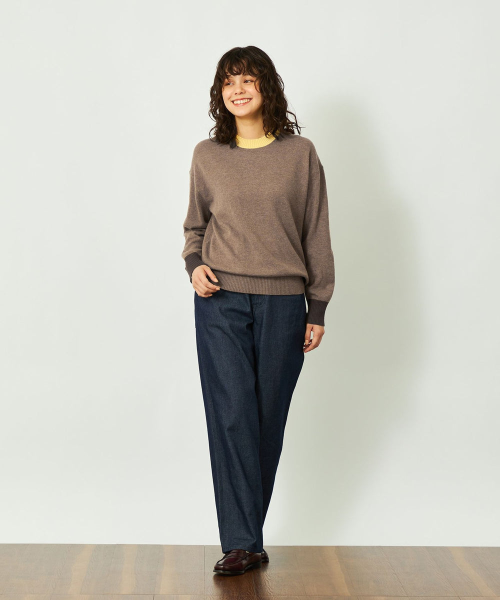 GREY LABEL ウールカシミヤバイカラーニット(トップス)｜MACKINTOSH