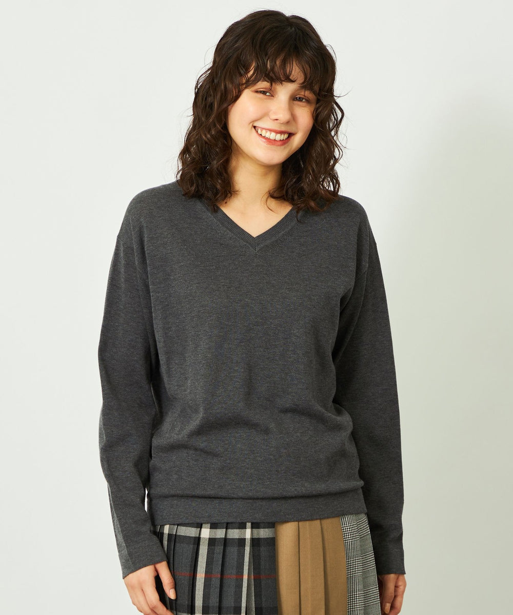 GREY LABEL ファインコットンVネックニット(トップス)｜MACKINTOSH